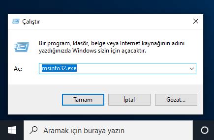 Bilgisayar Zellikleri Renme Bakma Windows Lemci Ram Ve