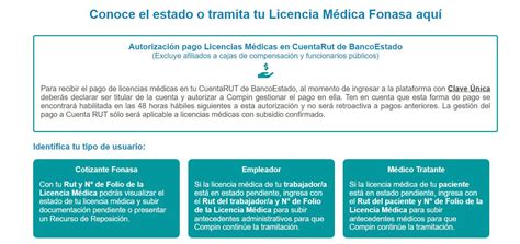 Estado De Licencia M Dica En Proceso De Evaluaci N En Compin Por Fonasa