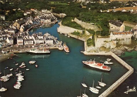 Carte Belle Ile En Mer Le Port Du Palais Et La Citadelle