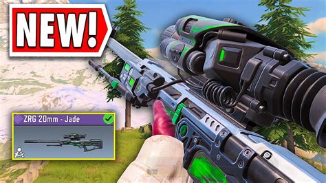 New Zrg 20mm Sniper Jade Skin In Cod Mobile Youtube