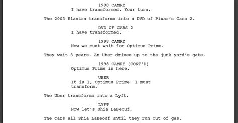 Bot Writes Incredible Script For Transformers