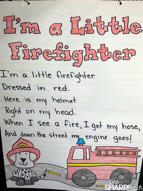 Firefighter Poem And Free Firefighter Circle Map Fire Safety