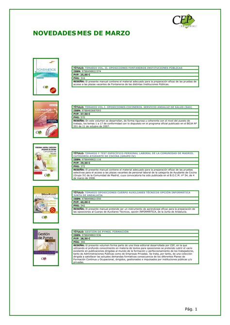 Pdf Informaci N Bibliogr Fica Mes De Marzo Cegal Es Y Unidades