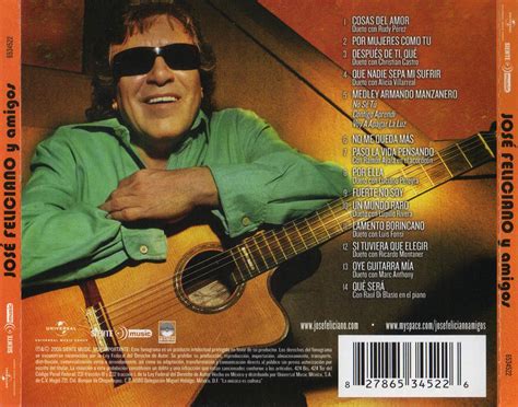 Car Tula Trasera De Jose Feliciano Jose Feliciano Y Amigos Portada