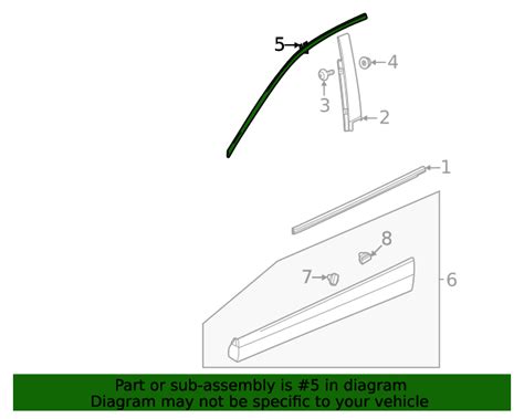 Buick Encore Gx Front Driver Side Door Window Upper Reveal