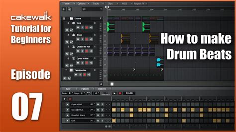 Cakewalk Tutorial E How To Make Drum Beats In Cakewalk Youtube