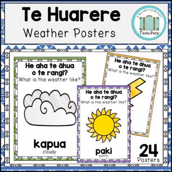 Bundle Te Reo M Ori Posters Colours Emotions Weather Body Parts