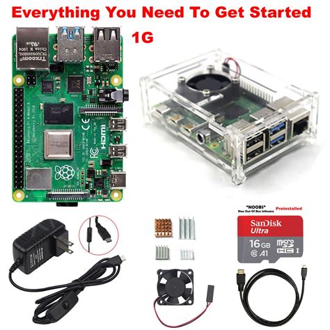 Raspberry Pi 4 Modelo B Kit de iniciación S4B01 1G Tablero de