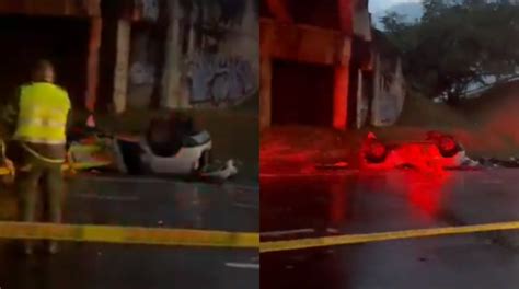 Vehículo Cayó De Un Puente En La Vía Calipalmira Hay Una Persona