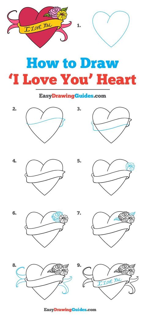 How To Draw A Love Heart Step By Step