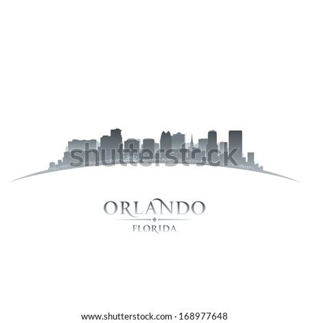 Orlando Florida City Skyline Silhouette Vector Stock Vector Royalty