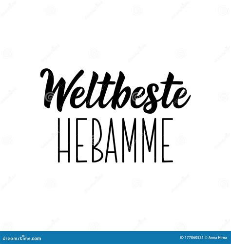 Duitse Tekst Werelden Beste Vroedvrouw Lettertype Banner