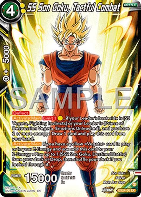 Ss Son Goku Tactful Combat Expansion Deck Box Set Premium Th