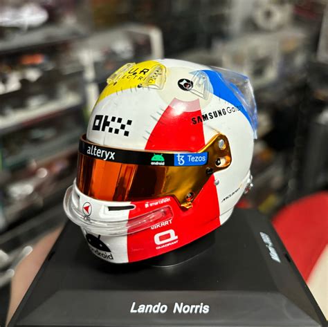 Lando Norris Miami GP Helmet 1:5 (2023) - Spark – Triple Crown ModelStore