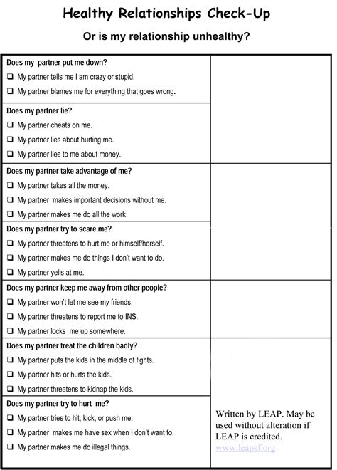 Polyamory Boundaries Worksheets