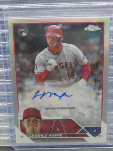 Topps Chrome Update Logan O Hoppe Refractor Rookie Auto Rc