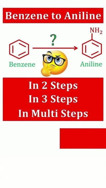 Benzene To Aniline Conversion 🤔🤔organic Chemistry 🔥🔥 Shorts Youtube