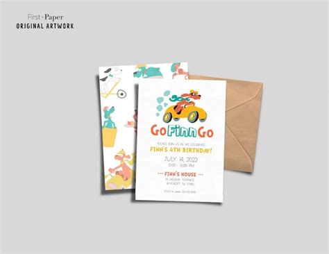 Set of 60 Go Dog Go Party Invitations Envelopes - Etsy