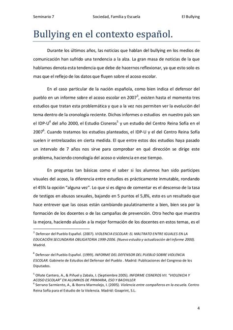 El Bullying El Acoso Escolar En El Marco Español Pdf