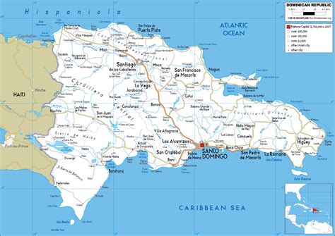 Dominican Republic Map (Road) - Worldometer