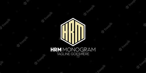 Premium Vector Creative Modern Elegant Trendy Unique Hrm Initial