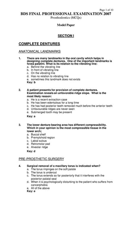 Mcq General Surgery For Dentistry 1