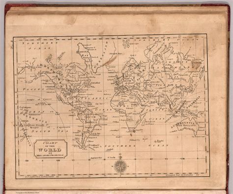 Chart Of The World On Mercators Projection To Accompany The Juvenile