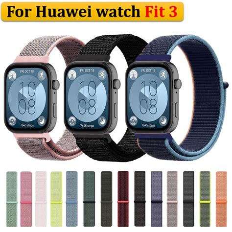 Nylon Loop สาย Huawei Watch Fit 3 Strap วงไนลอนสําหรับนาฬิกา Huawei Fit