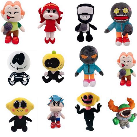 30cm Friday Night Funkin Plush Toy Boyfriend Toys Spooky Month Skid