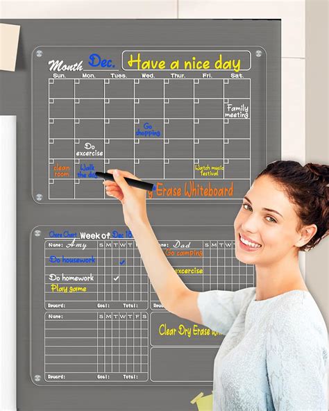 Loiion Lot De Planning Frigo Magnetique Calendrier Magnetique Frigo