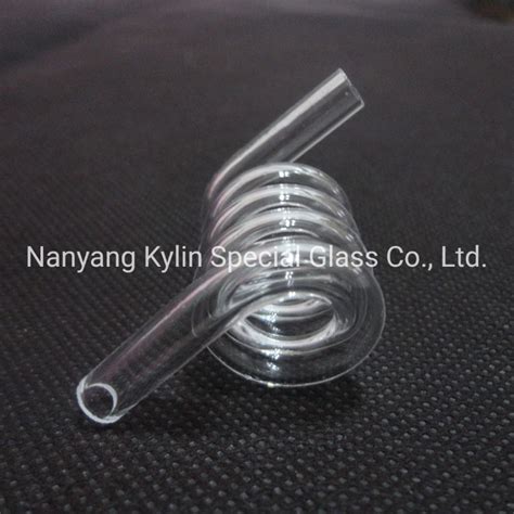 Heat Resistance Spiral Quartz Glass Tube Fused Coil Silica Quartz Glass Tube China Spiral