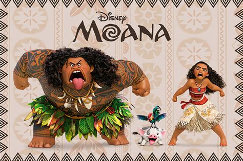 Disneys Moana Cast Maxi Poster 571 At Mighty Ape Nz