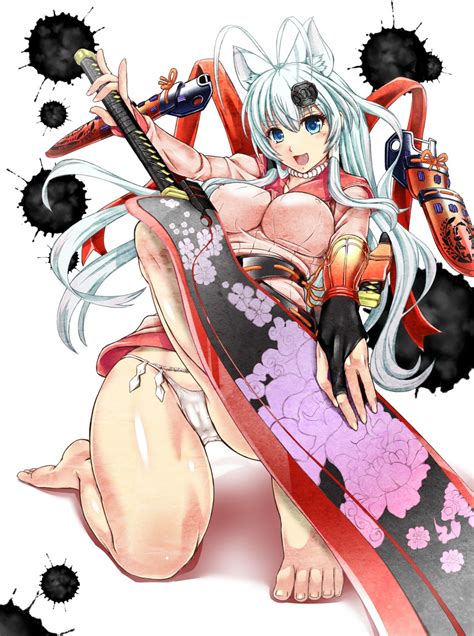 Yagyuu Juubei Hyakka Ryouran Samurai Girls Drawn By Ganari Ryuu