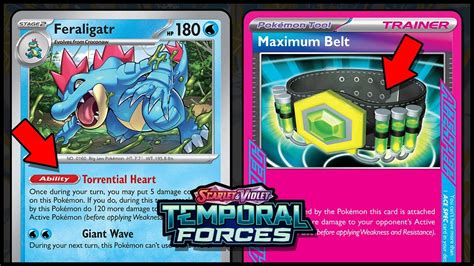 Feraligatr Hits Damage With Maximum Belt Pok Mon Tcg Deck