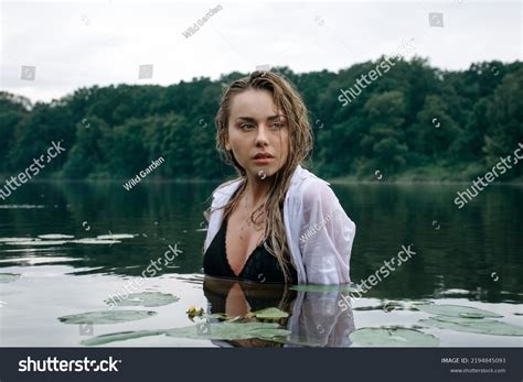 Beautiful Sensual Blonde Girl Wet Hair Stock Photo Shutterstock