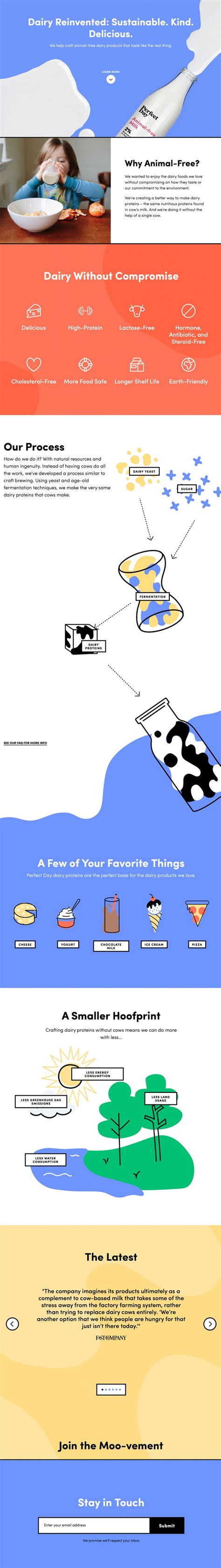 colorful website design inspiration perfect day designrush