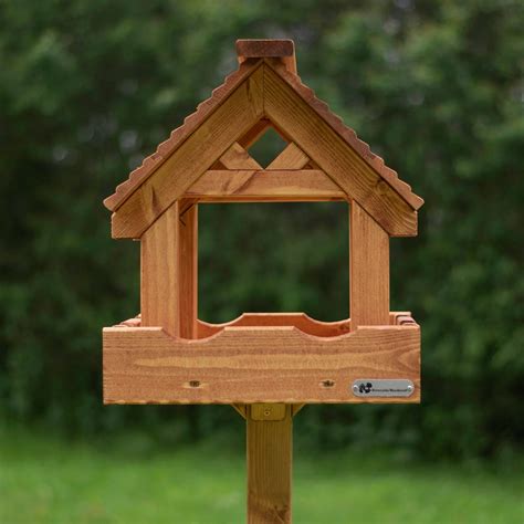 Wooden Bird Tables Wood And Slate Roofs Sustainably Sourced