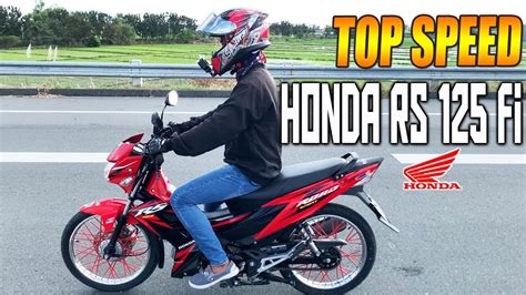 Honda Rs125 Fi Top Speed Test Youtube