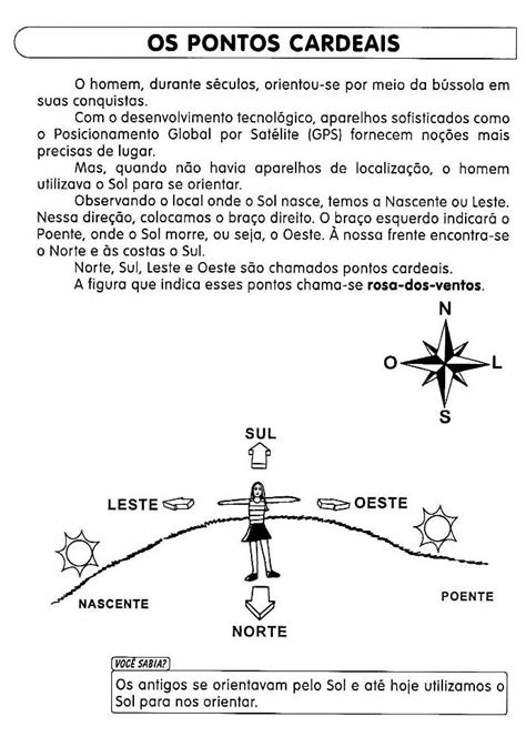 Atividades Pontos Cardeais E Colaterais Para Imprimir Online