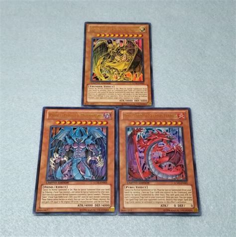 Yu Gi Oh Gx Sacred Beast Egyptian God Cards Raviel Uria Hamon Ultr