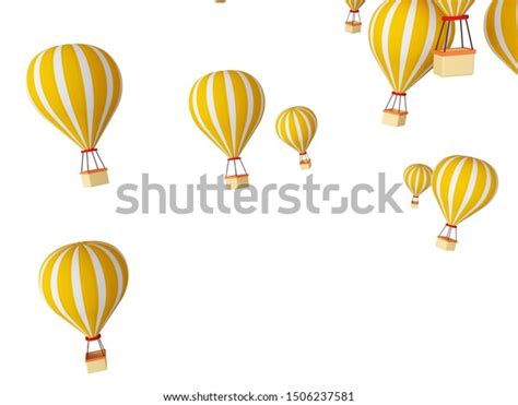 Cartoon Fire Hot Air Balloon White Stock Illustration Shutterstock