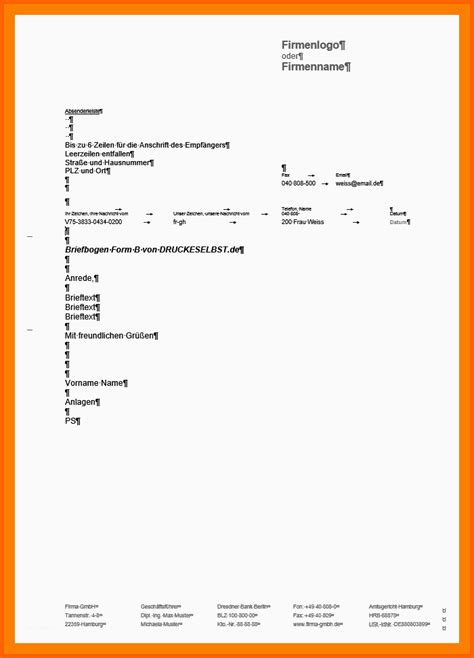 37 Unglaublich Geschäftsbrief Din 5008 Vorlage Word 2013 Kostenlos