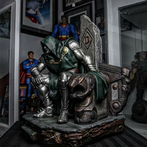 Doctor Doom On Throne 1 4 Scale Custom Statue Unboxing Bros