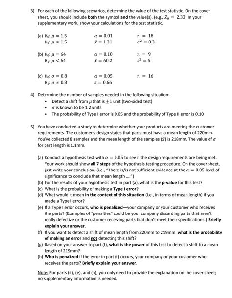 Solved 3 For Each Of The Following Scenarios Determine The