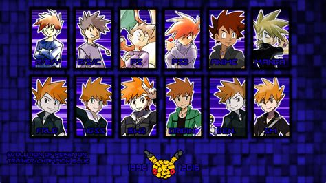 Evolution Of Pokemon Champion Blue Wallpaper By Mugen Senseistudios On