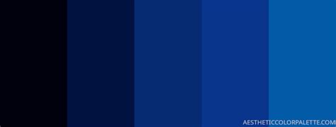 20 Dark Blue Color Palettes for Designing - Aesthetic Color Palette