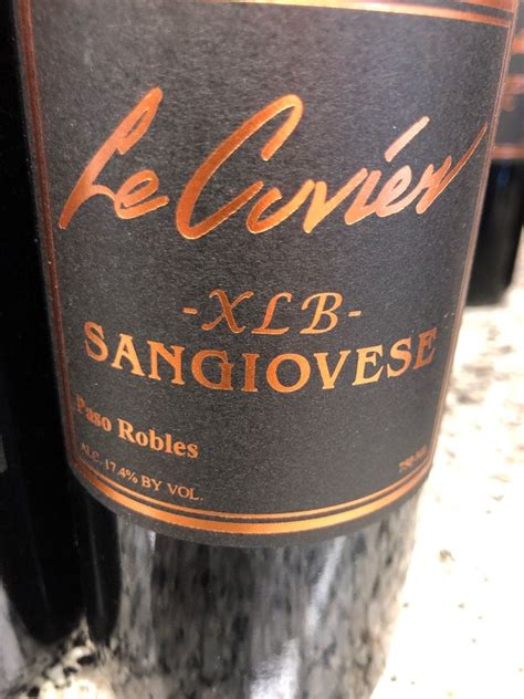 2012 Le Cuvíer Sangiovese XLB extra long barrel USA California