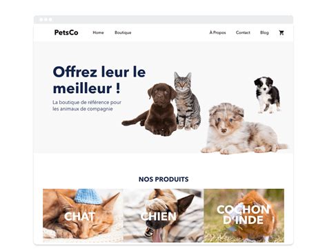 Vendre des produits pour animaux en ligne Créer animalerie