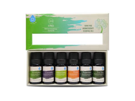 Pursonic 100 Pure Essential Oil Set 6 Pack