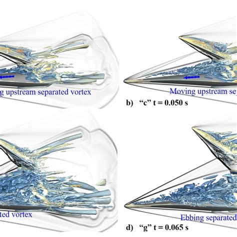 Numerical Schlieren On The Symmetry Plane And Vortex Structure